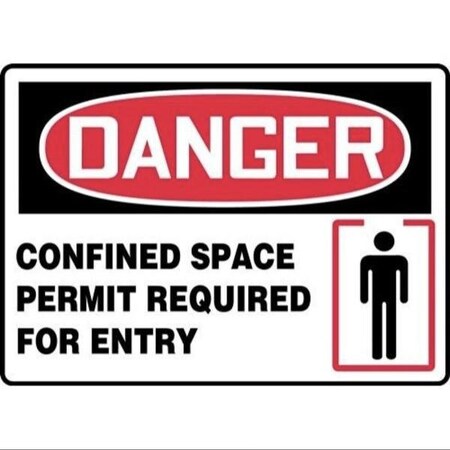 Accuform OSHA DANGER SAFETY SIGN CONFINED MCSP063VS MCSP063VS